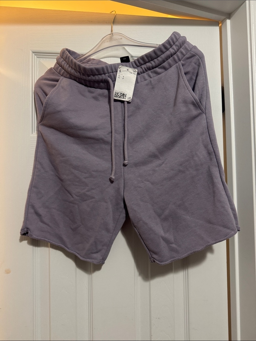 H&M Boy’s Lavender Drawstring Athletic Shorts with pockets